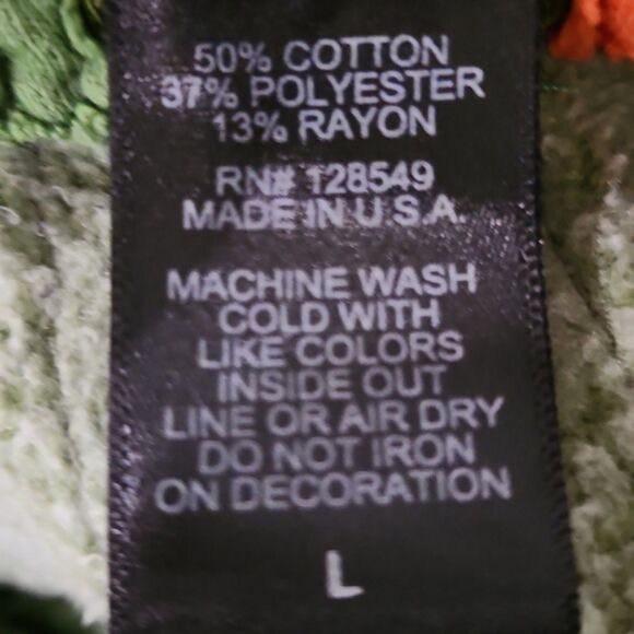 Aviator Nation 5 Stripe Sweatpants, Jungle Green/Neon Rainbow, Size L - Picture 8 of 11